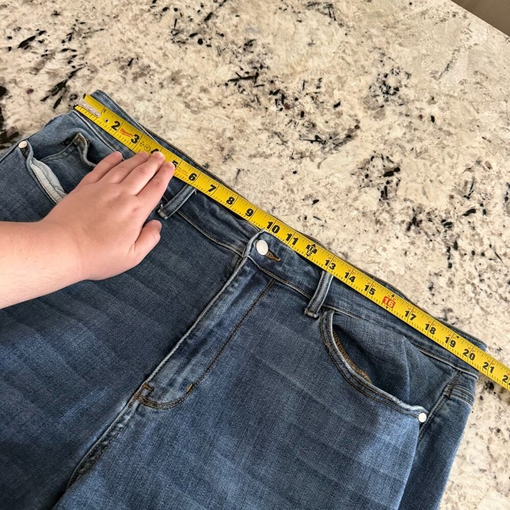 Judy Blue Mid Rise Pocket Tooling Knee Destroy Bootcut Jeans 22W JB82264MD-PL - Picture 9 of 16